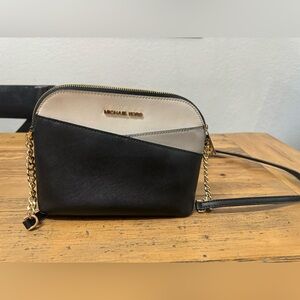Michael Kors Two-Tone Black and Cream Crossbody Bag